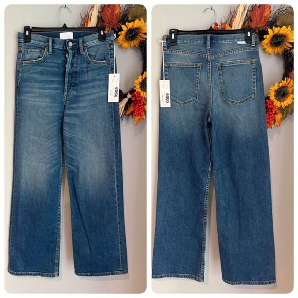 Boyish THE MIKEY High Waist Wide Leg Jeans Sz 26 in BICYCLE THIEVES - Picture 1 of 9